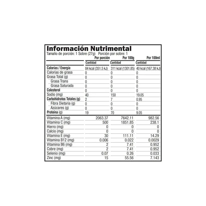 Suplemento Nutricional Abintra L-Glutamina Naranja Sin Gluten Sobre de 27g