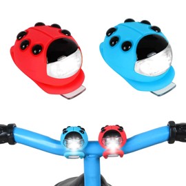Kinder Scooter Licht Licht Laufrad Wasserdicht Led Rucksack Silikon Marienkäfer Kinderwagen Led Roller Kinderlicht Fahrradlicht (Weißes Licht)