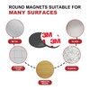 Small Magnets with Adhesive Backing for Crafts,Self Sticky Magnetic Sticker,Round