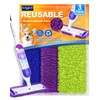 3 Pack Reusable Power Mop Pads Compatible with Swiffer Power