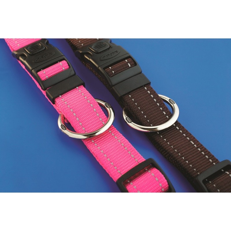 Rogz Fanbelt Collar Reflective, Pink