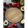 efo Wooden Round Cutting Board - Wooden Pad - Round