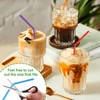 XHQHSZ 200-Pack Solid Colors Flexible Drinking Straws, Plastic Disposable Bendy