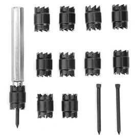 13Pcs/Set Double Sided Rotary Welding Cutter Drill Bit High Speed Steel 75mm x 7mm