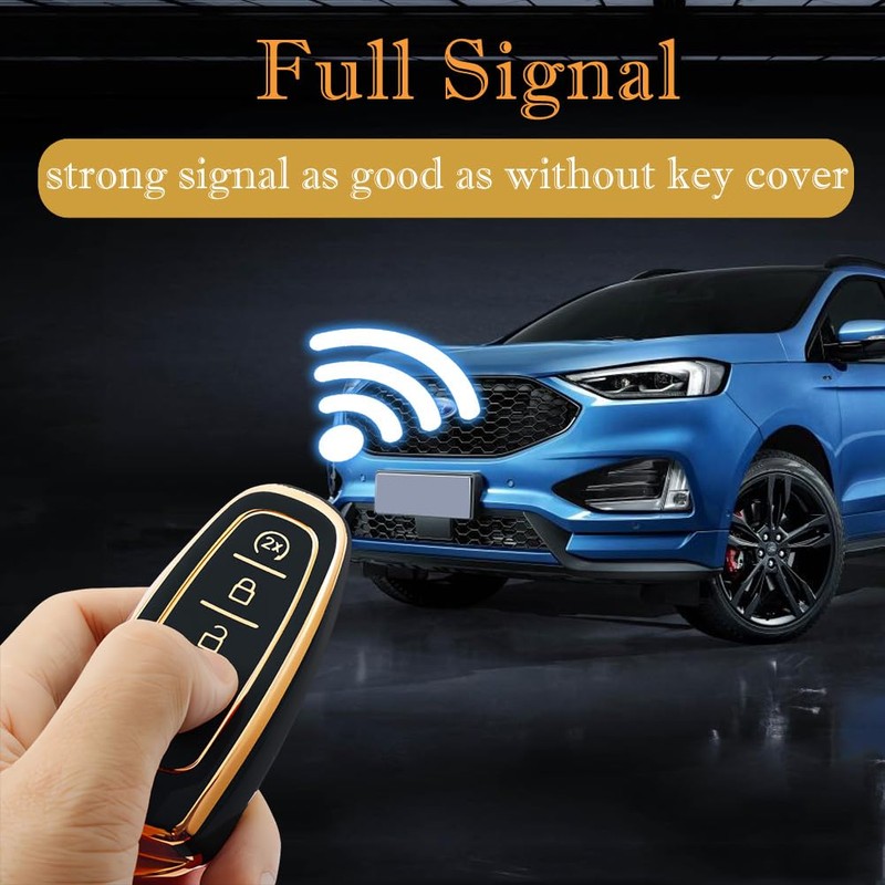Key Fob Cover for Ford with Keychain Explorer Edge Expedition