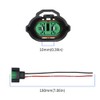 YUNPICAR H8 H11 H16 Dual Waterproof Female Connector Coupler Valve,
