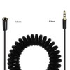 Rosebe 3.5mm Coiled Cable, 3.5mm 3 Pole Male to Female