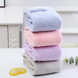 AYUS Microfiber Hair Towel/Wrap for Women Hair-Drying Bathrobe Magic Hair Warp Towel Super Quick-Drying Microfiber 500 GSM Hair Towel(Multi Color) Set of 1