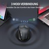 TECKNET Bluetooth Maus, 4800 DPI Maus Kabellos (Tri-Mode: BT 5.0/3.0
