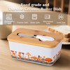 Mushroom Butter Dish with Lid,Large Butter Crock Keeper Saver,Ceramic Butter