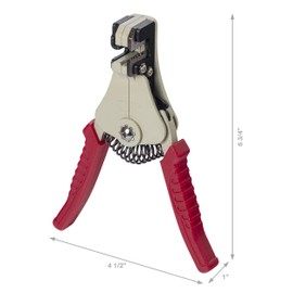 Gardner Bender SE-92 Strip-Easy Automatic Wire Stripper, 22-8 AWG, Solid or Stranded Wire, Easy Squeeze, Strips Wire Clean Up To Full ⅞ inches, No Slip Handles, No Nick, Automatic Open Jaws , Red