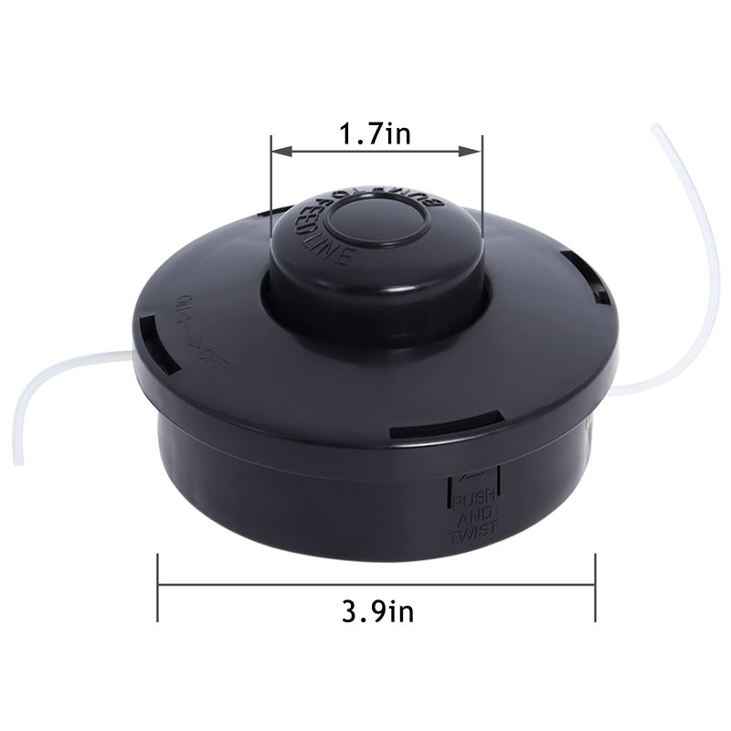 Poweka Universal Strimmer Head, 4 Pack Petrol Strimmer Replacement Head
