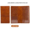 Vehicle License Document Case,Document Card Paperwork Wallet Case - Natural