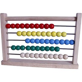 FERRY 320016 Wooden Abacus Brown
