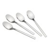 Fiazony Cucharas de postre de acero inoxidable de 12 piezas