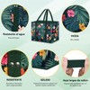 3PCS bolsas de la compra reutilizables,plegables,con base y asas reforzadas