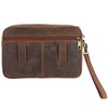 Oakridge Leather Mens Wrist or Waist Bag Organiser Travel -