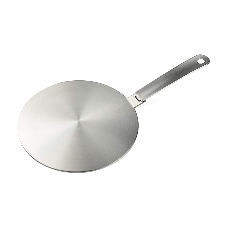 Heat Diffuser Stainless Steel Induction Adapter Plate Removable Handle Coffee