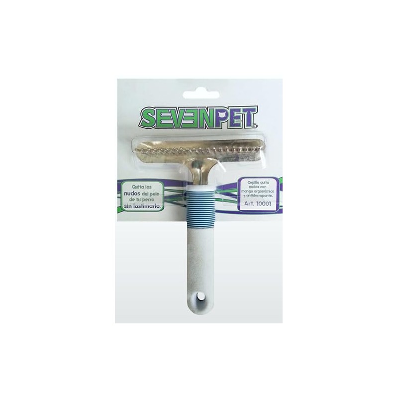 SEVENPET Cepillo Quita Nudos Perro 11x14.5 Cm
