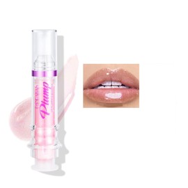 Lip Plumping Booster Peppermint Extract Filler Instinct Plumping Lip Gloss Ultra Hydrating Hybrid Gloss Plumper Waterproof Lip Oil for Repair Brightening Lip Lines Lip Care (#2)