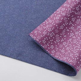 Musumi 10168-103 Furoshiki Furoshiki 17.7 inches (45 cm), Double-sided, Reversible, Shark Tetsu/Rose, Made in Japan