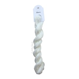 CXC Blanc Warm White Cross Stitch Thread Cone, Colour Matches DMC, Embroidery Cotton Floss Cut by Metre (40 metres)