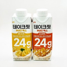 남양 테이크핏 맥스 고소한맛 250ml 6개 + 바나나맛 250ml 6개 Namyang Take Fit Max Nutty Flavor 250ml 6 Pack + Banana Flavor 250ml 6 Pack