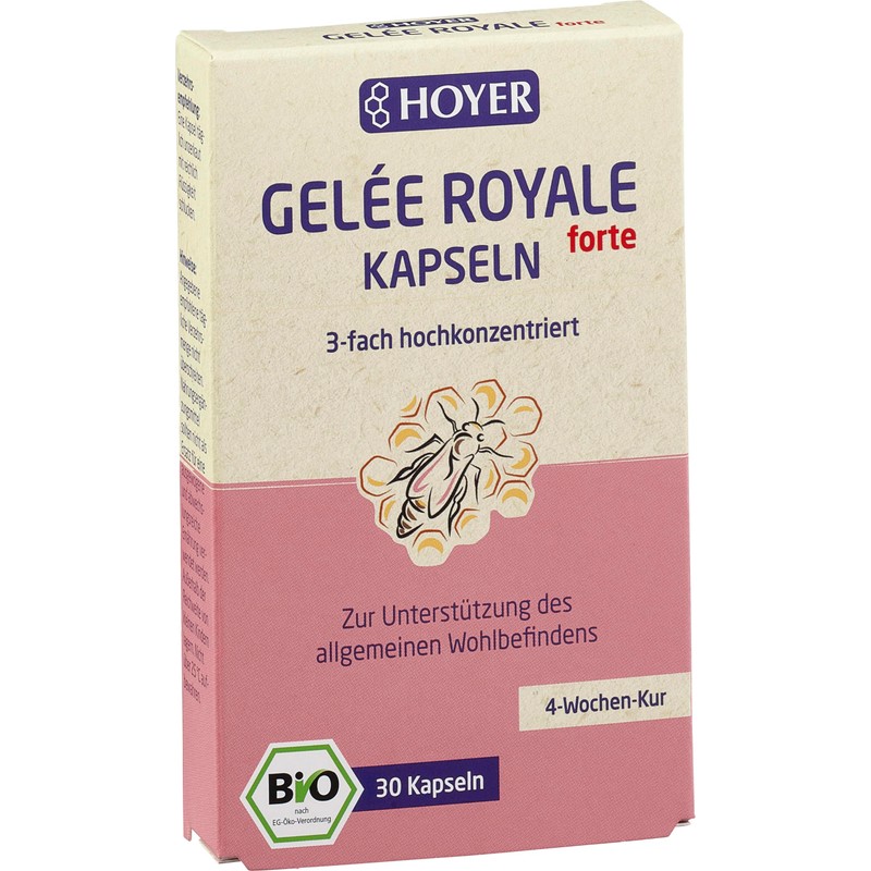 Hoyer Gelee-Royal-FORTE-Kapseln 30 Kapseln, 1er Pack (1 x 12.2 g)