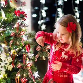 Christmas Door Bell | Door Hanger Decoration Christmas Tinkle Bell | Jingle Bell Tree Decoration Reusable for Indoor Outdoor Christmas Tree