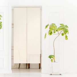 Noren Workshop 11197 Noren Plain Plain Simple Natural Long Width 72 x Length 170 cm Room Divider Noren Blindfold Half Noren Kimi 11197 All 11 Colors Light Beige