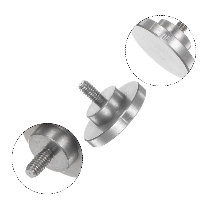 sourcing map Flat Contact Points 15mm Dia 5mm Length M2.5