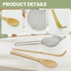 HYSHLC Matcha Whisk Set 4-Piece, Japanese Bamboo Chasen, Chashaku Scoop,
