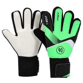Primary School Game Keeper Gloves #5 Junior Kids Finger Protection Green 5# 6# 7 3 Sizes for Kids Boys Soccer Training