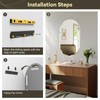 Brightify Oval Bathroom Mirrors for Over Sink, 24x40 Frameless Bathroom
