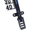Außenthermometer Innenthermometer Zimmerthermometer Thermometer schwarz 25 cm