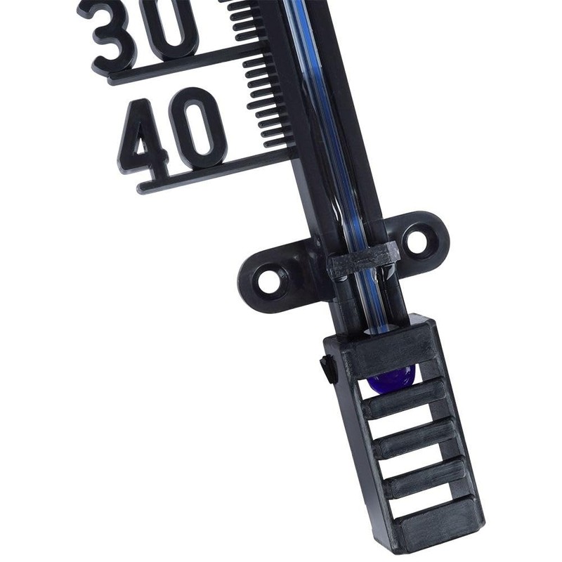 Außenthermometer Innenthermometer Zimmerthermometer Thermometer schwarz 25 cm