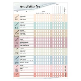 PRICARO Icons Magnetic Cleaning Plan A4 25 Sheets (Pack of 3)