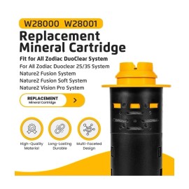 Zodiac Duoclear, Nature2 Fusion, Nature2 Fusion Soft, Nature2 Vision Pro Replace For Zodiac Nature2 Duoclear Fusion Mineral Cartridge W28000 W28001 35000