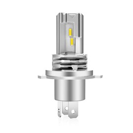 XELORD Motorcycle LED Headlight, H4, Hi/Lo Switching, Integrated LED Bulb, Equipped with CREE Chip, 6500K, White, DC 9-32V, Fanless, Pack of 1