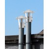 QWORK® 304 Edelstahl schornsteinabdeckung, 80mm, Regenhaube für den Schornstein
