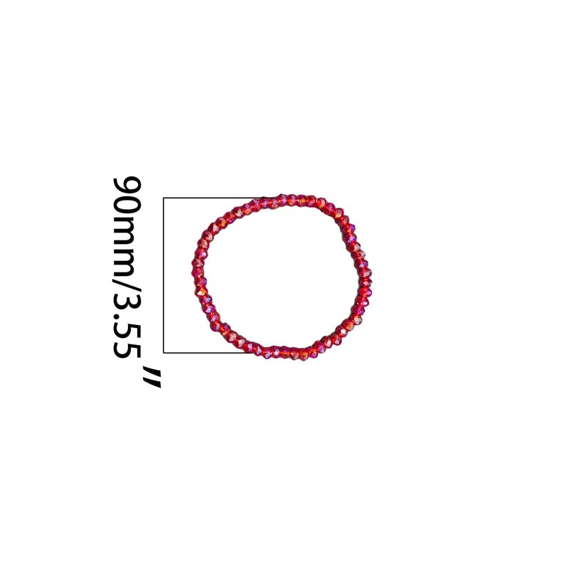 Yidaz 5 Pcs Crystal Bracelets for Women Stackable Layering Stretch