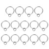 PATIKIL 14 Pcs Curtain Rings with Eyelets, 1.5" ID Glide