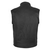 Men's SOA Motorcycle Genuine Cowhide Leather Club Style Vest with