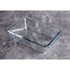 Deep Clear Glass Baking Dish, Rectangular Tempered Glass Baking Pan,