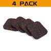 Powrocket Treadmill Mat,4 Pack Anti-Vibration Shock Absorbing Exercise Equipment Mat