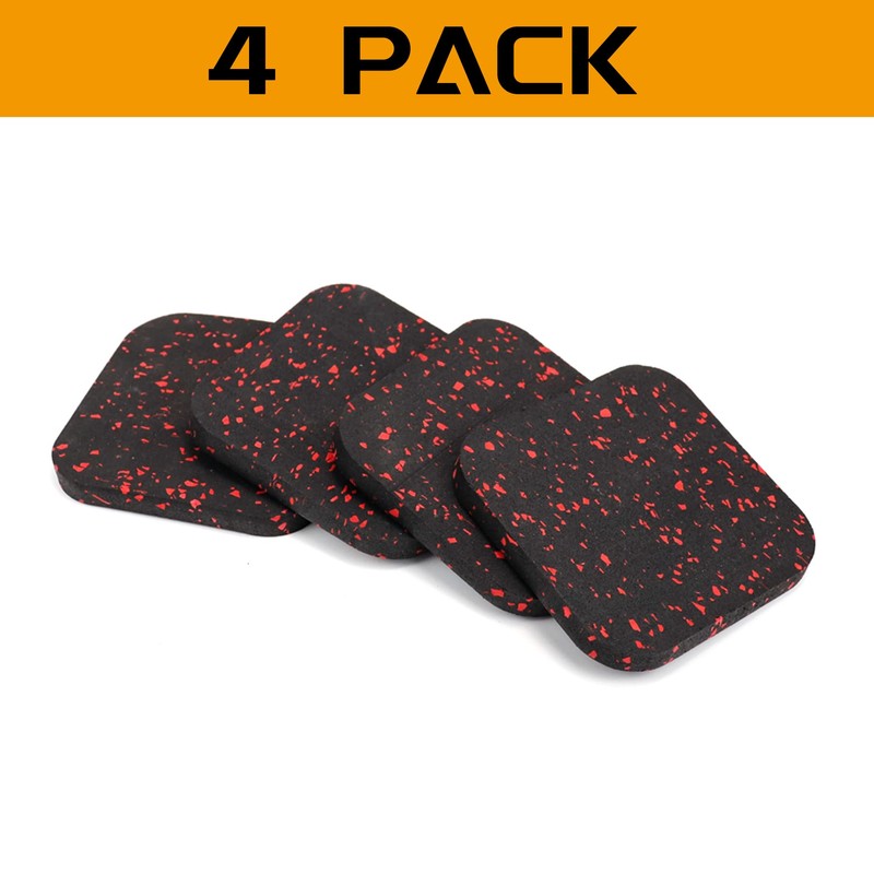 Powrocket Treadmill Mat,4 Pack Anti-Vibration Shock Absorbing Exercise Equipment Mat