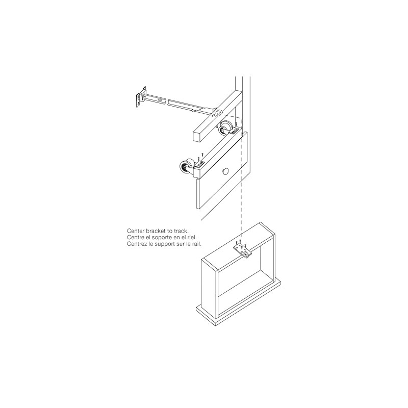 Prime-Line R 7132 Steel Bracket Drawer Track Roller with Plastic