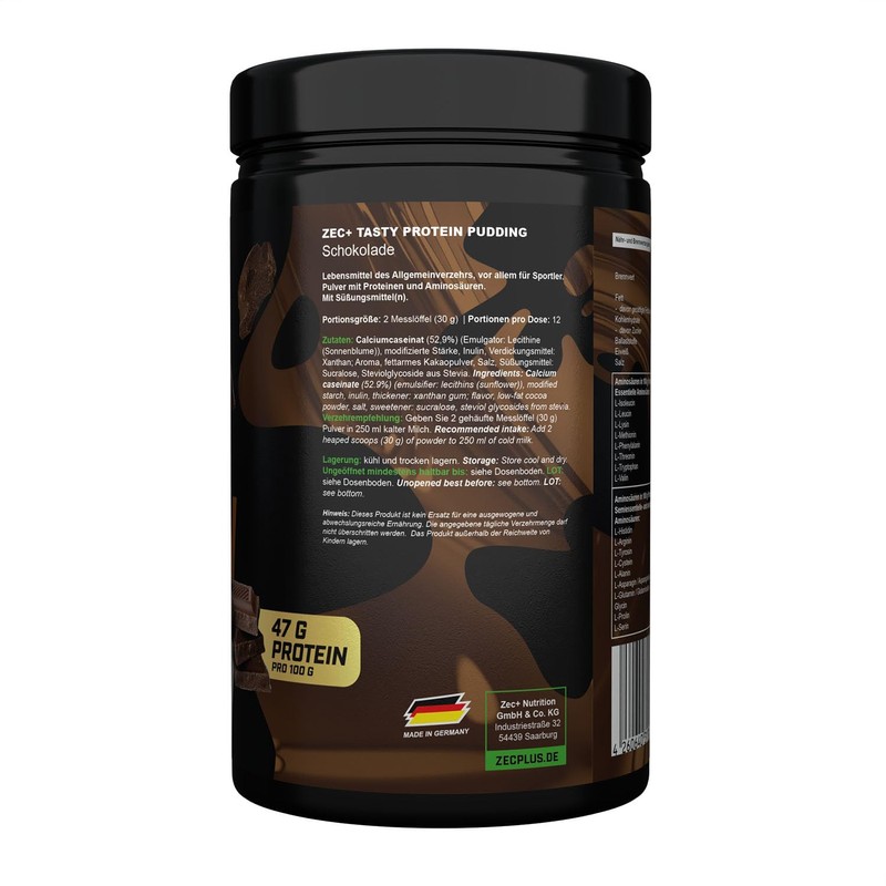 ZEC+ TASTY PROTEIN PUDDING Schokolade