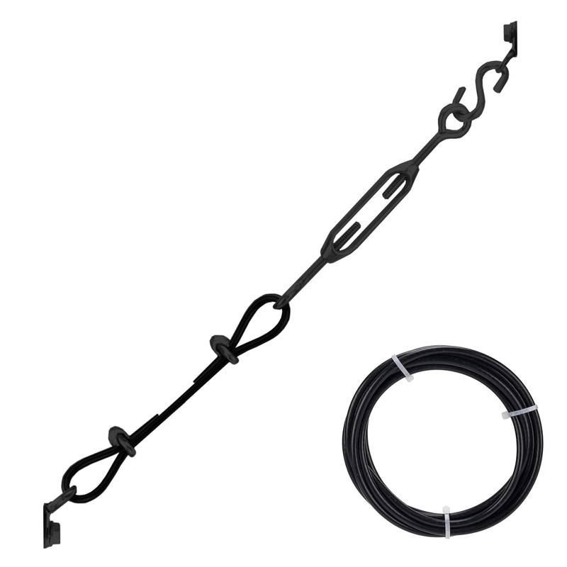 4 Packs Alloy Steel Supporting Anti-Sag Gate Cable Kits for