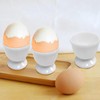 Set of 9 Egg Cups White Round Egg Cups 4.4
